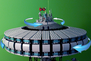 Illustration for article titled Cloud City From Star Wars as a Giant LEGO Build